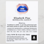 Blue Lips、Modeling Agency、Model Agent チラシ (正面)