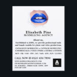 Blue Lips、Modeling Agency、Model Agent チラシ<br><div class="desc">Blue Lips、Modeling Agency、Model Agentのビラ広告ーを名刺ストアで提供。</div>