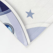 Blue little astronaut stylish Blanket New Home フリースブランケット (角)
