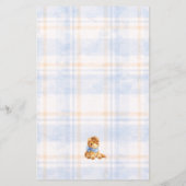 Blue Little Cowboy Wishes For Babies Advice Card (裏面)