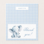 Blue Little Peanut Baby Boy Shower Thank You Cards (外部フラット)