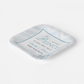 Blue Little Prince Party Crown & Carriage ペーパープレート (傾斜あり)