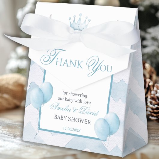 Blue Little Prince Thank You Moon Balloon フェイバーボックス