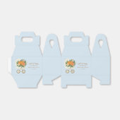 Blue Little Pumpkin Baby Shower フェイバーボックス (折り畳みなし)