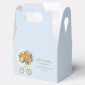 Blue Little Pumpkin Baby Shower フェイバーボックス (オープン)