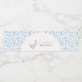 Blue Little Silly Goose Baby Shower ペットボトルラベル (シングルラベル)
