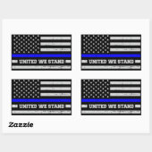 Blue Lives Matterのステッカーシート 長方形シール (シート)