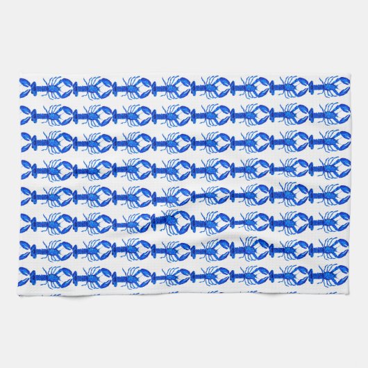 Blue Lobster キッチンタオル (横)