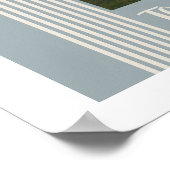 Blue Lombard Lines Arch Custom Photo Art Print ポスター (角)