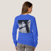 Blue Long Sleeve T-Shirt with Black and White Arti Tシャツ (裏面フル)