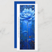 Blue Lotusブックマー色彩の鮮やかク・カードの作成 (正面/裏面)