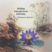 Blue Lotus Emerging from Muddy Waters (Vietnamese) シール (正面)