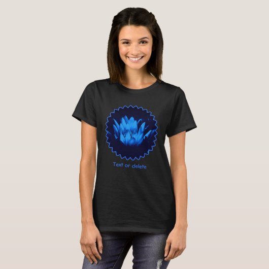 Blue Lotus Flower Personalized  Tシャツ (正面フル)