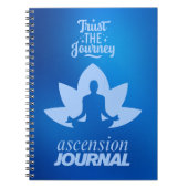 Blue Lotus Meditator - Ascension Journal ノートブック (正面)