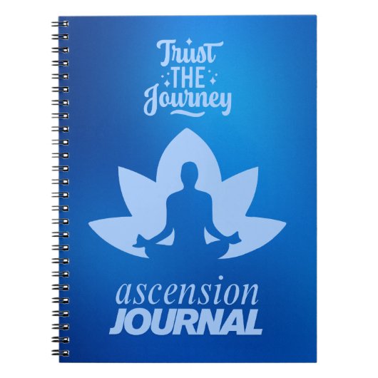Blue Lotus Meditator - Ascension Journal ノートブック (正面)