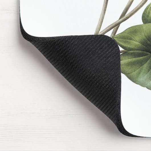 blue lotus(Nymphaea caerulea) by Redouté マウスパッド (コーナー)