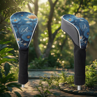 Blue Lotus Pond Serenity Symbol Renewal Spiritual ゴルフヘッドカバー