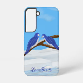 Blue LoveBirds Phoneケース Samsung Galaxy S22ケース