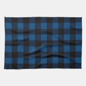 Blue Lumberjack Plaid キッチンタオル (横)