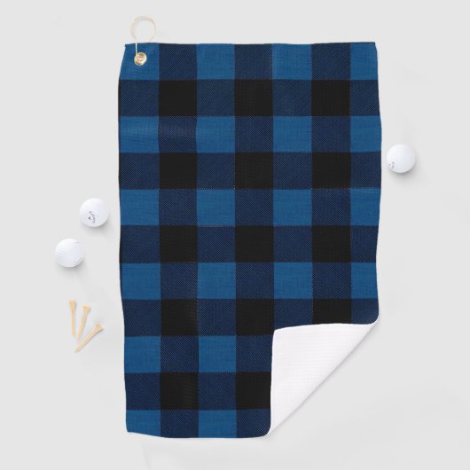 Blue Lumberjack Plaid ゴルフタオル (インサイチュ)