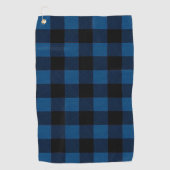 Blue Lumberjack Plaid ゴルフタオル (正面)