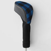 Blue Lumberjack Plaid ゴルフヘッドカバー (アングル)