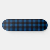 Blue Lumberjack Plaid スケートボード (横)