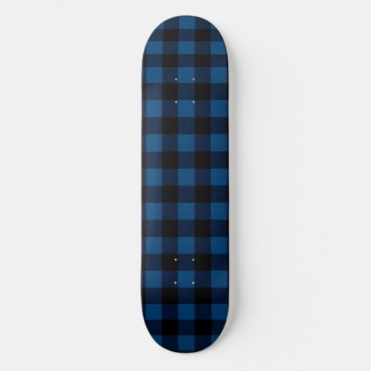 Blue Lumberjack Plaid スケートボード (正面)