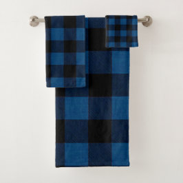 Blue Lumberjack Plaid バスタオルセット
