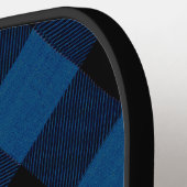 Blue Lumberjack Plaid ピックルボールラケット (左詳細)