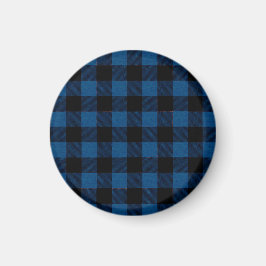 Blue Lumberjack Plaid マグネット