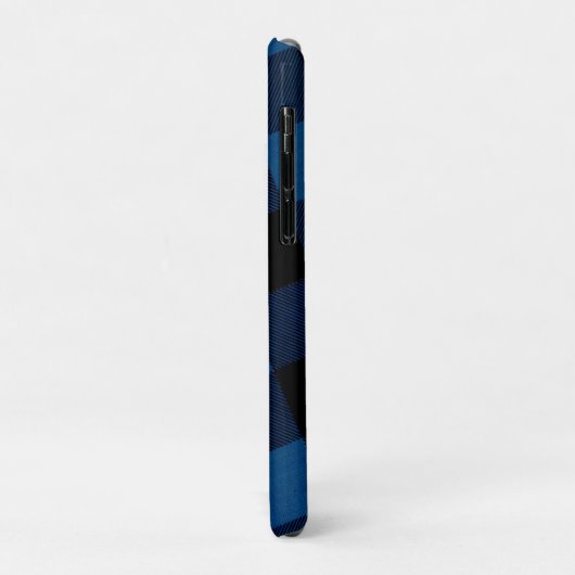 Blue Lumberjack Plaid Case-Mate iPhoneケース (裏面/左)