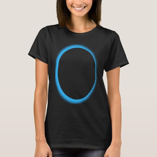 Blue Lunar Eclipse Moon Astronomy Space Tシャツ (正面)