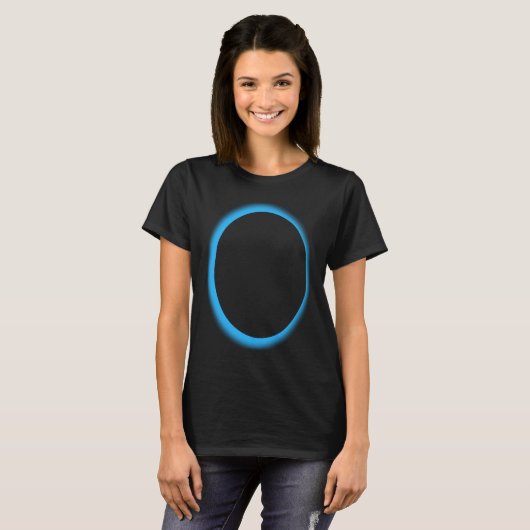 Blue Lunar Eclipse Moon Astronomy Space Tシャツ (正面フル)