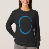 Blue Lunar Eclipse Moon Astronomy Space Tシャツ (正面)