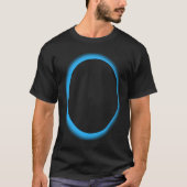 Blue Lunar Eclipse Moon Astronomy Space Tシャツ (正面)