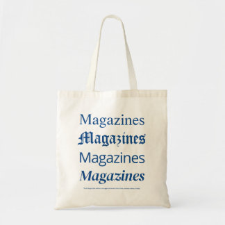 Blue Magazines Tote Bag, Trendy Fashion Tote Bag トートバッグ