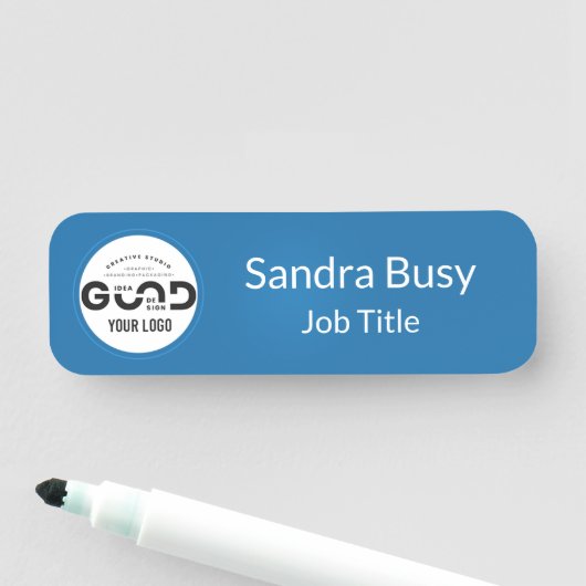 Blue Magnetic会社従業員名タグ 名札 (インサイチュ)