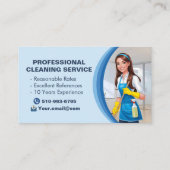 Blue Maid House Cleaning Services Janitorial Clean 名刺 (裏面)
