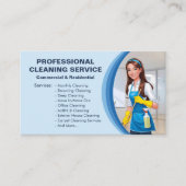 Blue Maid House Cleaning Services Janitorial Clean 名刺 (正面)