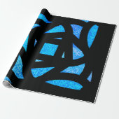 Blue Mandala Sparkles ラッピングペーパー (アンロールド)