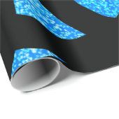 Blue Mandala Sparkles ラッピングペーパー (ロールコーナー)