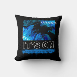 Blue Marble Abstract Acrylic Street Graphic クッション