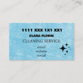 Blue Marble Cleaning Service 名刺 (正面)