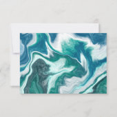 Blue Marble Fluid Artありがとうございました サンキューカード (正面)