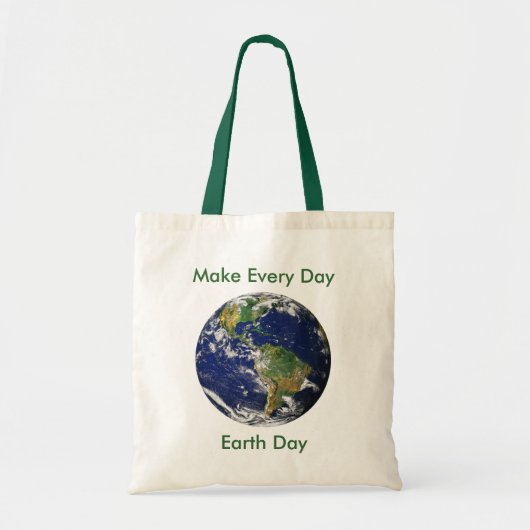 Blue Marble_Make Every Day Earth Day トートバッグ (正面)