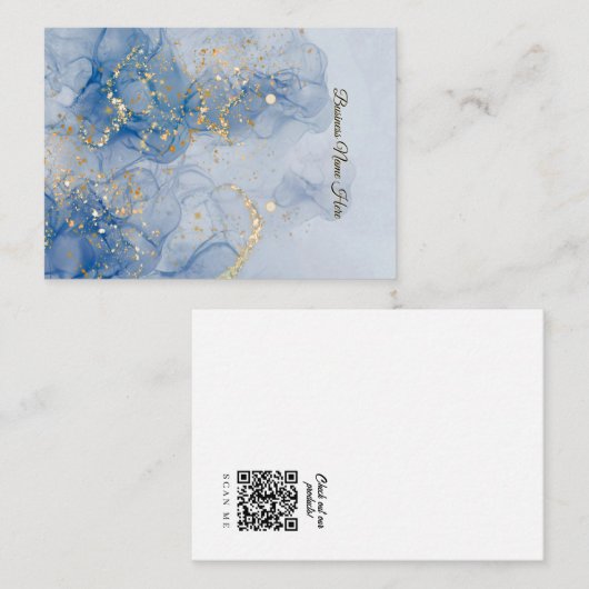 Blue Marble Store Earring Display Card 名刺 (正面/裏面)