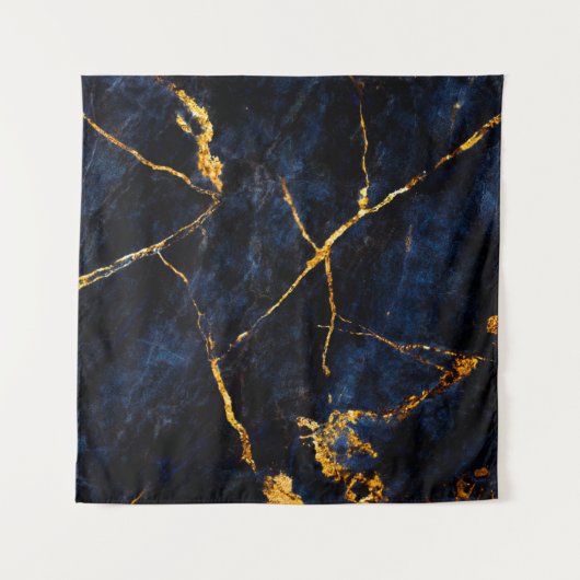 Blue marble texture background, Italian marble sla タペストリー (正面(横))