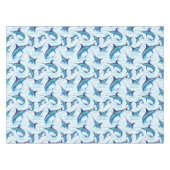 Blue Marlin Jumping out of Ocean テーブルクロス (正面(横))