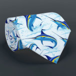 Blue Marlin Jumping out of Ocean ネクタイ<br><div class="desc">Realistic illustration of a beautiful Marlin Fish Ocean Animal jumping out of ocean. Vector Art copyright BluedarkArt TheChameleonArt.</div>